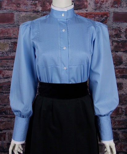 Frontier Classics Alma Blouse - Blue - Ladies' Old West Blouses | Spur Western Wear