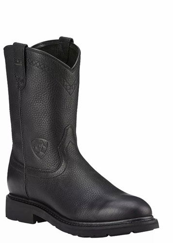 Ariat<sup>®</sup> Sierra Western Work Boot - Black - Men's Western Boots | Spur Western Wear