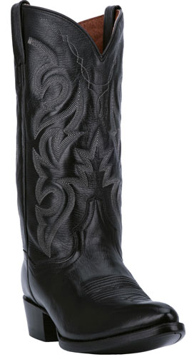 black cowboy boots round toe