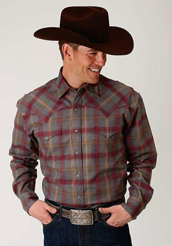 Stetson Brushed Twill Flannel Plaid 