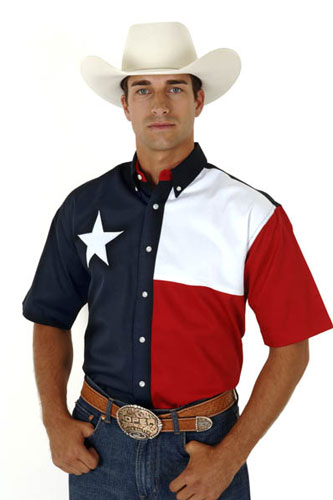 Roper Texas Flag Short Sleeve Western Shirt - Men's Western Shirts | Spur Western Wear