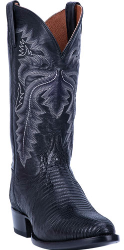 Dan Post Winston Lizard Western Boot - Black - Men's Western Boots | Spur Western Wear