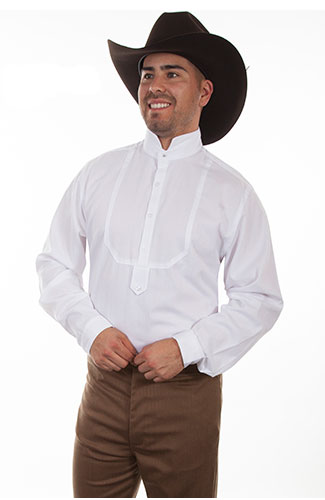 Frontier Classics "Dodge City" Shirt - White, - old western reenactment clothing,Men's Old West Shirts | Spur Western Wear