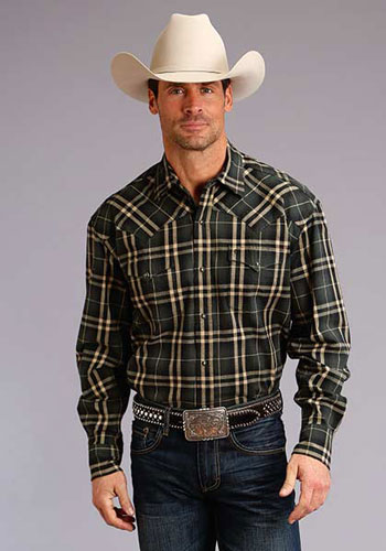 green cowboy shirt