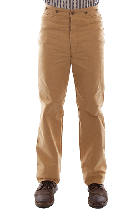 Scully Frontier Canvas Duckins Pant - Wheat  - Men's Old West Pants | Spur Western Wear