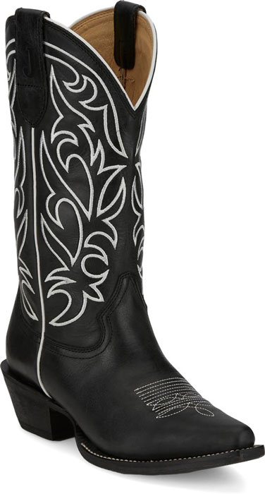 Justin "Josephine"Western Boot - Ladies - Style# 19-19-VN4432-BLK, Cowgirl Boots, Cowboy Boots,  Ladies' Western Boots | Spur Western Wear