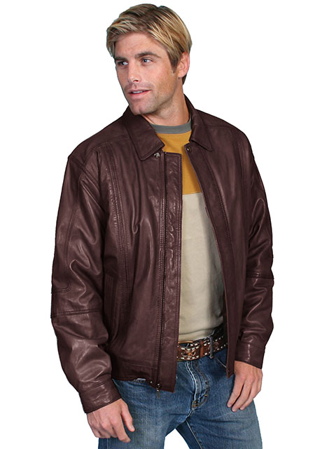 This Scully Rich, Luxurious Chocolate Lambskin Leather Jacket Is A Best Selling Classic.  this beautiful Jacket has a Zip front with snaps at collar and waist. Two Side Entry Pockets. Snap Cuffs. Acetate Lining with Inside Pockets. Import. Full Acetate Lining. Big And Tall Sizes Available.