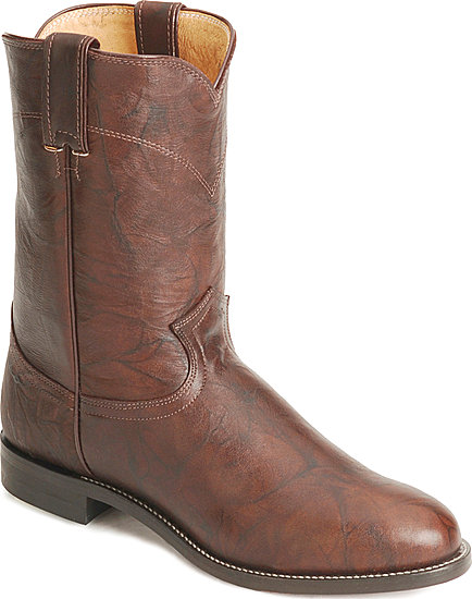 Justin Classics Jackson Roper Western Boot - Chestnut - Men's Western Boots | Spur Western Wear