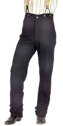 Scully Frontier Canvas Duckins Pant - Black - Men's Old West Pants | Spur Western Wear